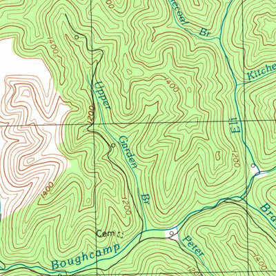 United States Geological Survey Vest, KY (1992, 24000-Scale) digital map