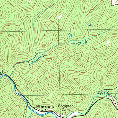United States Geological Survey Vest, KY (1992, 24000-Scale) digital map