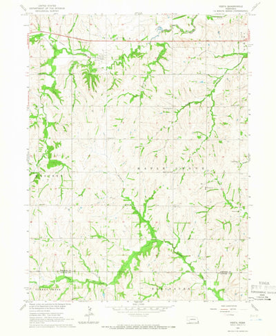United States Geological Survey Vesta, NE (1965, 24000-Scale) digital map