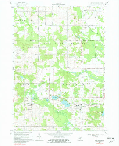 United States Geological Survey Vestaburg, MI (1965, 24000-Scale) digital map