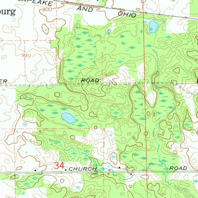 United States Geological Survey Vestaburg, MI (1965, 24000-Scale) digital map