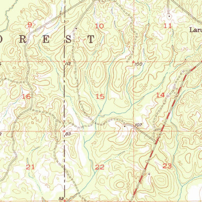 United States Geological Survey Vestry, MS (1954, 62500-Scale) digital map