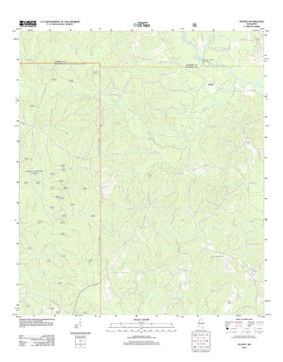 United States Geological Survey Vestry, MS (2012, 24000-Scale) digital map