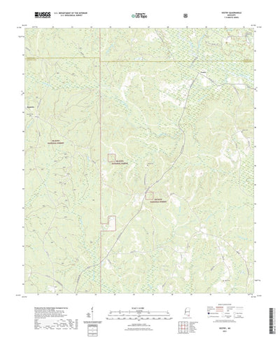 United States Geological Survey Vestry, MS (2021, 24000-Scale) digital map