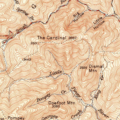 United States Geological Survey Vesuvius, VA (1951, 62500-Scale) digital map