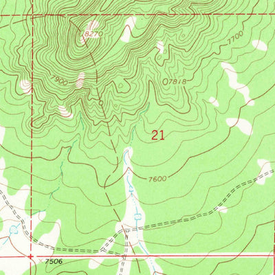 United States Geological Survey Veteado Mountain, NM (1967, 24000-Scale) digital map