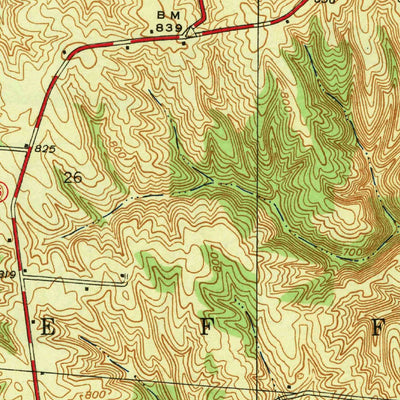 United States Geological Survey Vevay North, IN-KY (1943, 24000-Scale) digital map
