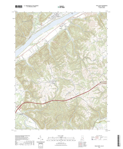 United States Geological Survey Vevay South, IN (2022, 24000-Scale) digital map