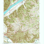 United States Geological Survey Vevay South, IN-KY (1967, 24000-Scale) digital map