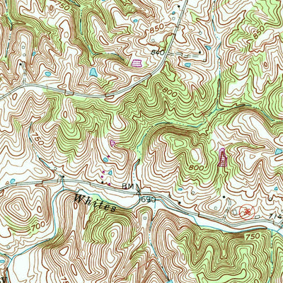 United States Geological Survey Vevay South, IN-KY (1967, 24000-Scale) digital map