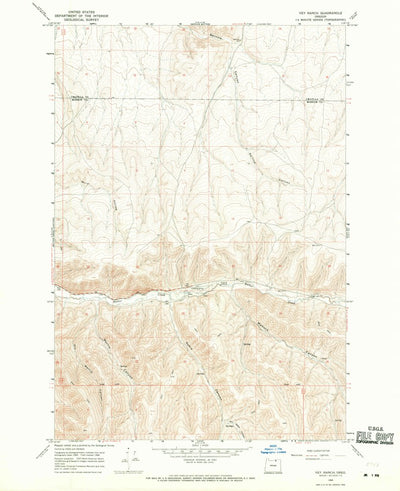 United States Geological Survey Vey Ranch, OR (1968, 24000-Scale) digital map