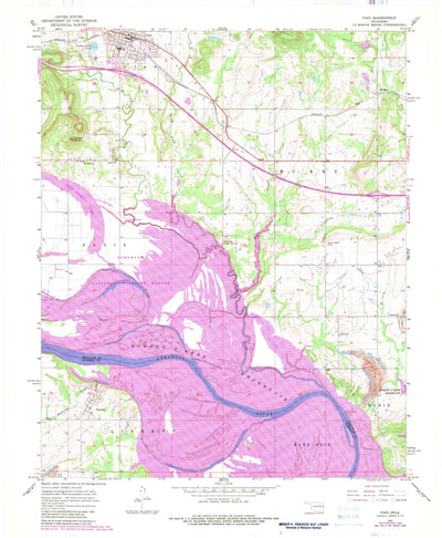 United States Geological Survey Vian, OK (1967, 24000-Scale) digital map