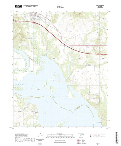 United States Geological Survey Vian, OK (2022, 24000-Scale) digital map
