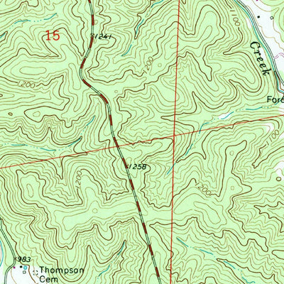 United States Geological Survey Viburnum East, MO (1967, 24000-Scale) digital map