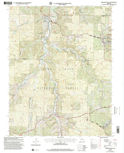 United States Geological Survey Viburnum West, MO (1999, 24000-Scale) digital map