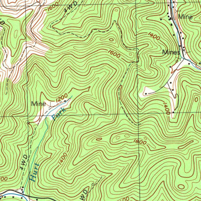 United States Geological Survey Vicco, KY (1992, 24000-Scale) digital map