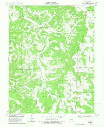 United States Geological Survey Vichy, MO (1980, 24000-Scale) digital map