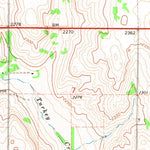 United States Geological Survey Vici NW, OK (1969, 24000-Scale) digital map