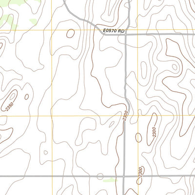 United States Geological Survey Vici NW, OK (2012, 24000-Scale) digital map