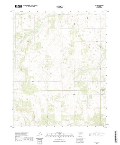 United States Geological Survey Vici NW, OK (2022, 24000-Scale) digital map