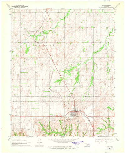 United States Geological Survey Vici, OK (1969, 24000-Scale) digital map