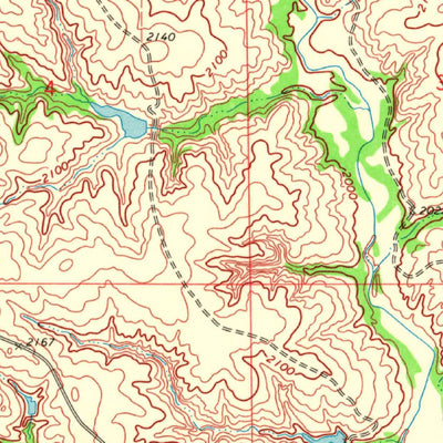 United States Geological Survey Vici SW, OK (1970, 24000-Scale) digital map