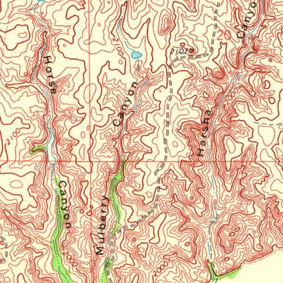 United States Geological Survey Vici SW, OK (1970, 24000-Scale) digital map