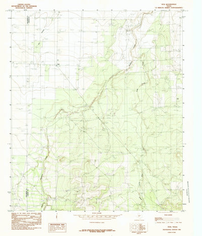 United States Geological Survey Vick, TX (1984, 24000-Scale) digital map