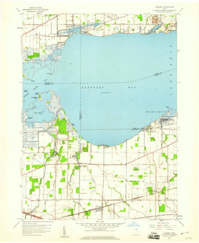 United States Geological Survey Vickery, OH (1957, 24000-Scale) digital map