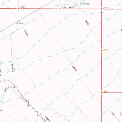 United States Geological Survey Vicksburg, AZ (1962, 62500-Scale) digital map