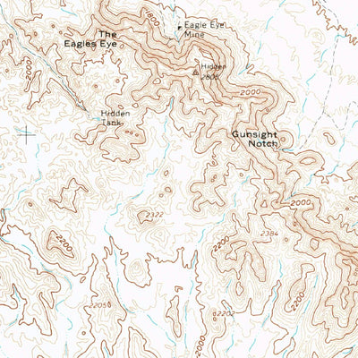 United States Geological Survey Vicksburg, AZ (1962, 62500-Scale) digital map