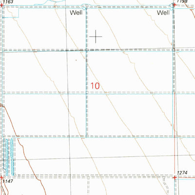 United States Geological Survey Vicksburg, AZ (1990, 24000-Scale) digital map