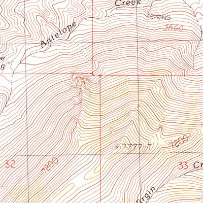 United States Geological Survey Vicksburg Canyon, NV (1990, 24000-Scale) digital map