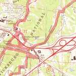 United States Geological Survey Vicksburg East, MS (1962, 24000-Scale) digital map