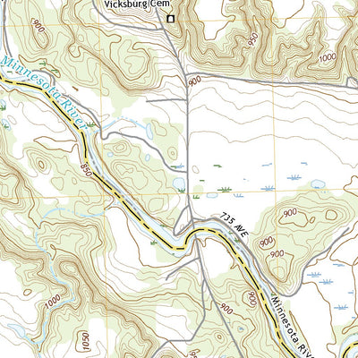 United States Geological Survey Vicksburg, MN (2022, 24000-Scale) digital map