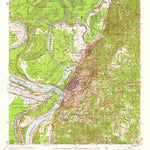 United States Geological Survey Vicksburg, MS-LA (1941, 62500-Scale) digital map