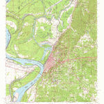 United States Geological Survey Vicksburg, MS-LA (1964, 62500-Scale) digital map