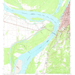 United States Geological Survey Vicksburg West, MS-LA (1962, 24000-Scale) digital map