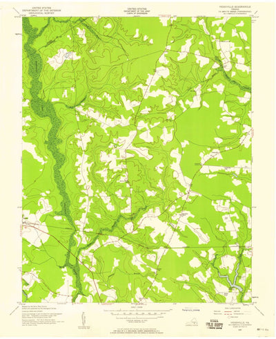 United States Geological Survey Vicksville, VA (1957, 24000-Scale) digital map