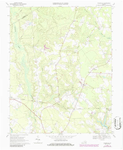 United States Geological Survey Vicksville, VA (1969, 24000-Scale) digital map