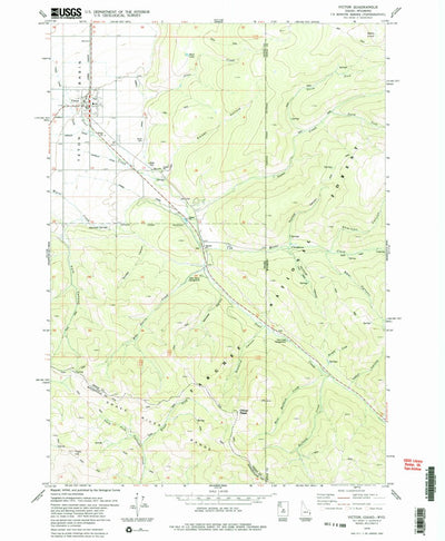 United States Geological Survey Victor, ID-WY (1978, 24000-Scale) digital map