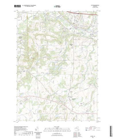 United States Geological Survey Victor, NY (2023, 24000-Scale) digital map