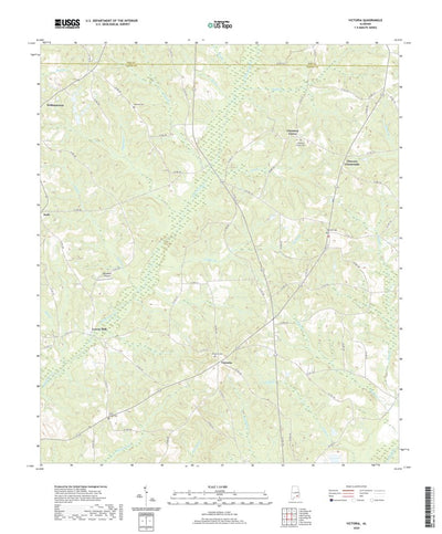United States Geological Survey Victoria, AL (2020, 24000-Scale) digital map