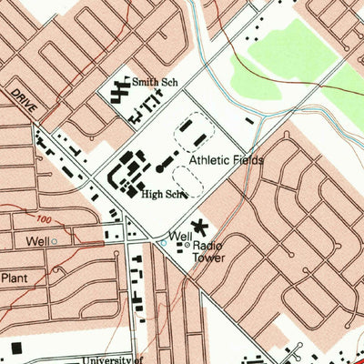United States Geological Survey Victoria East, TX (1995, 24000-Scale) digital map