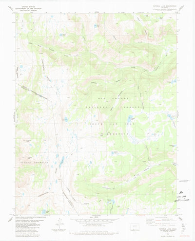 United States Geological Survey Victoria Lake, CO (1984, 24000-Scale) digital map