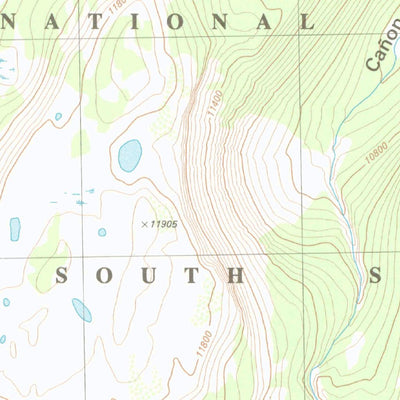 United States Geological Survey Victoria Lake, CO (1984, 24000-Scale) digital map