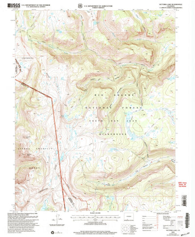 United States Geological Survey Victoria Lake, CO (2001, 24000-Scale) digital map