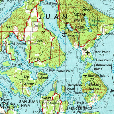 United States Geological Survey Victoria, WA (1957, 250000-Scale) digital map