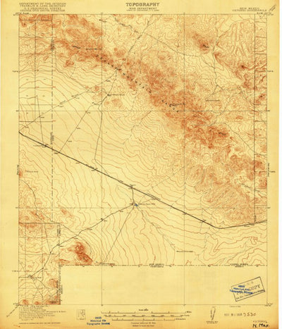 United States Geological Survey Victorio, NM (1918, 62500-Scale) digital map