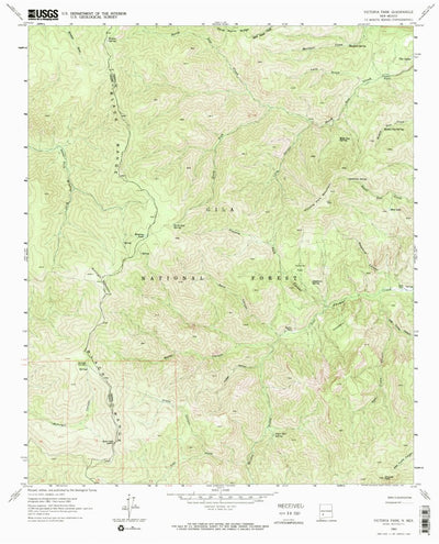 United States Geological Survey Victorio Park, NM (1963, 24000-Scale) digital map